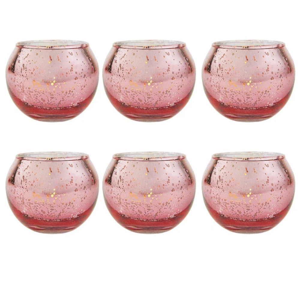 6 Photophores verre | Ambiance chaleureuse et intemporelle