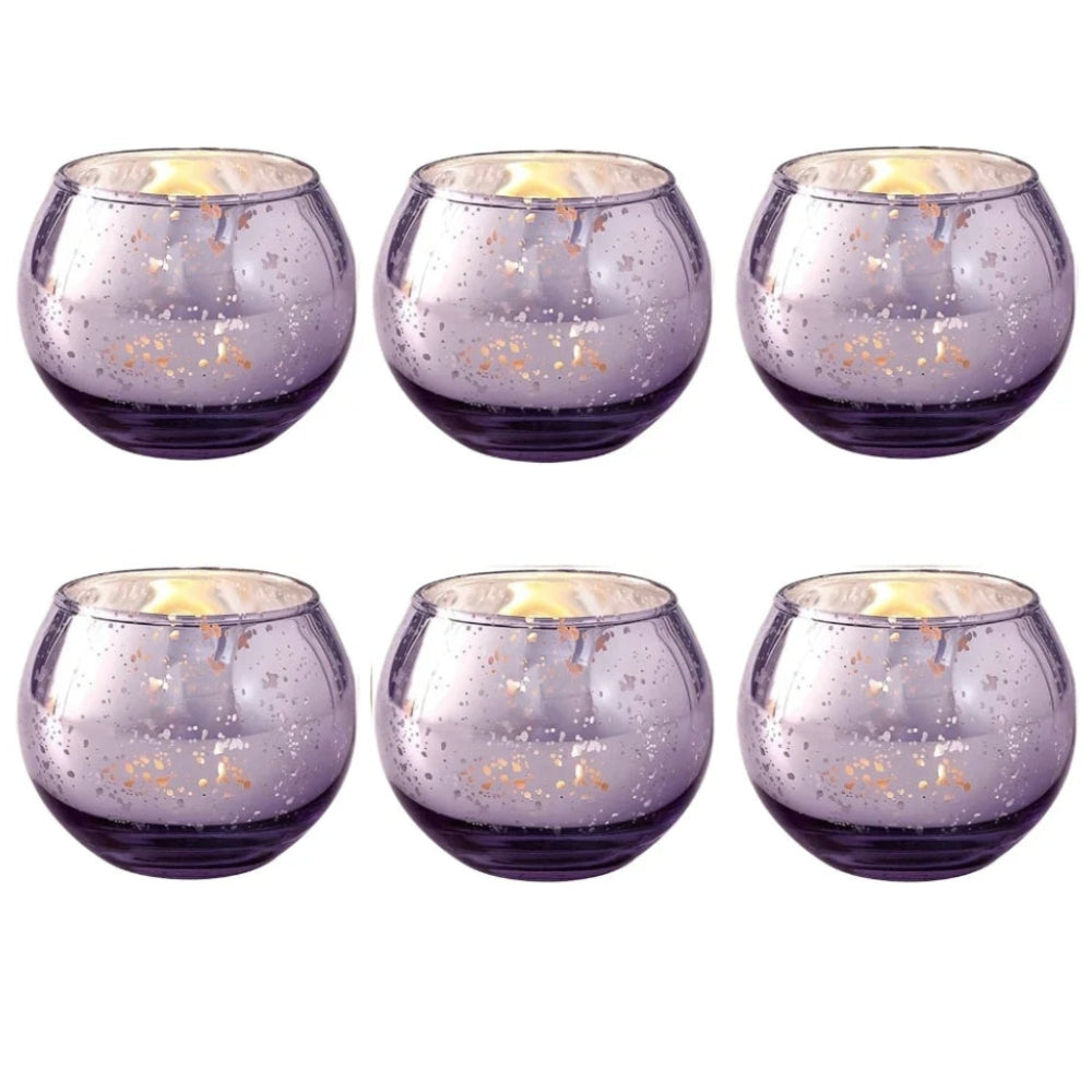 6 Photophores verre | Ambiance chaleureuse et intemporelle