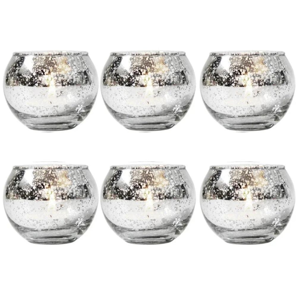 6 Photophores verre | Ambiance chaleureuse et intemporelle
