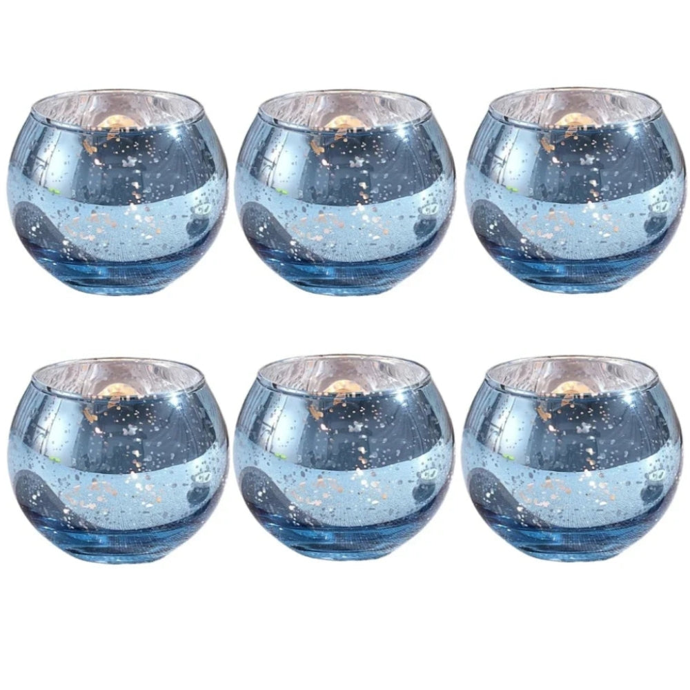 6 Photophores verre | Ambiance chaleureuse et intemporelle