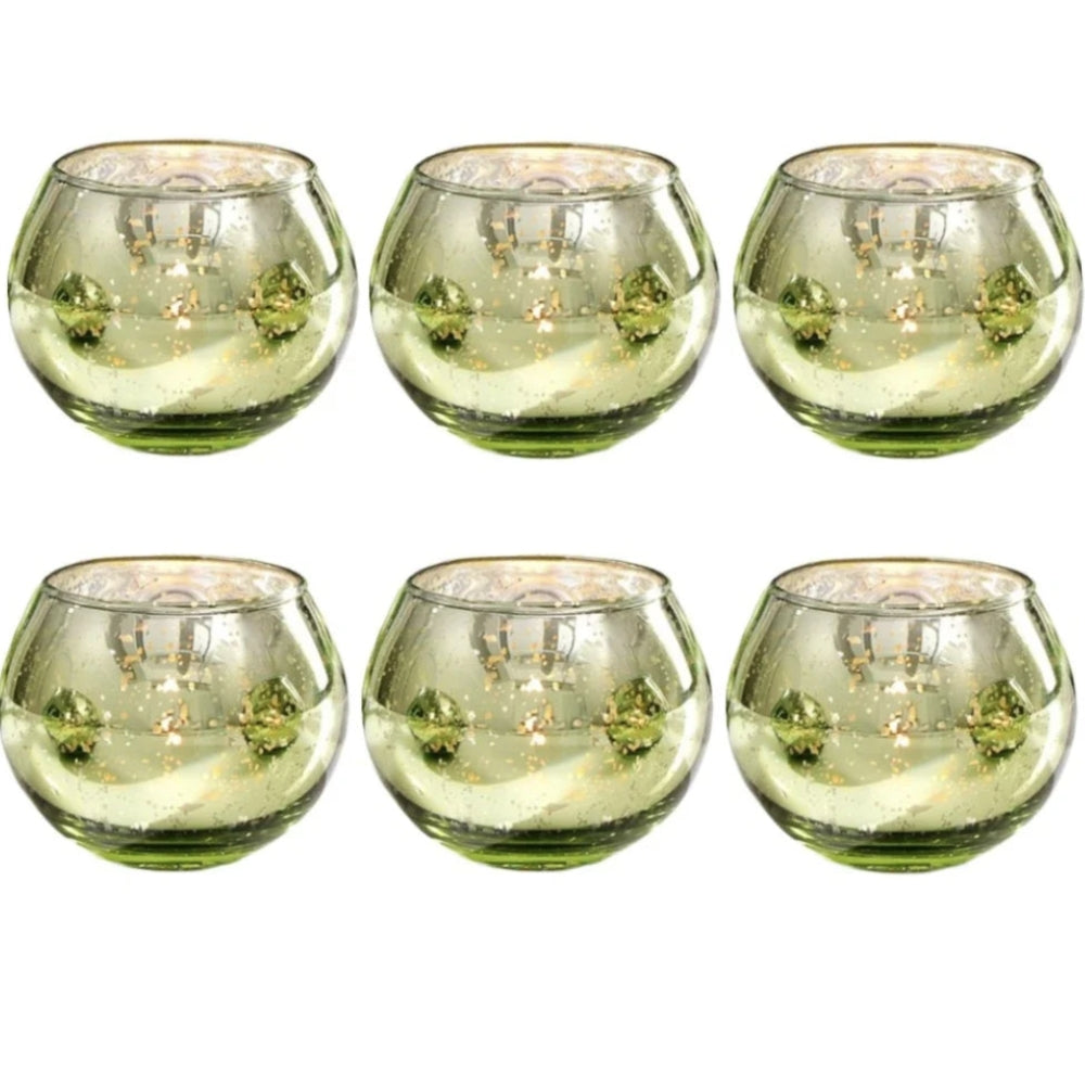 6 Photophores verre | Ambiance chaleureuse et intemporelle
