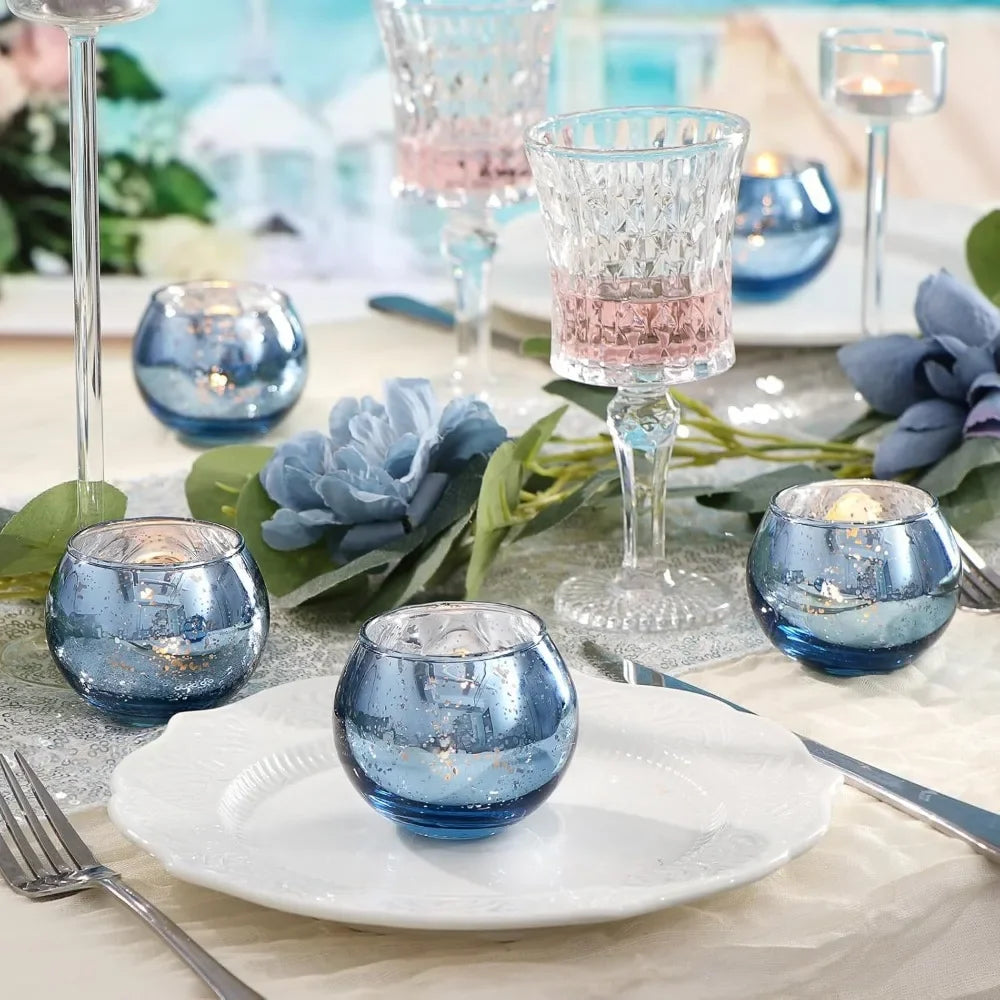 6 Photophores verre | Ambiance chaleureuse et intemporelle