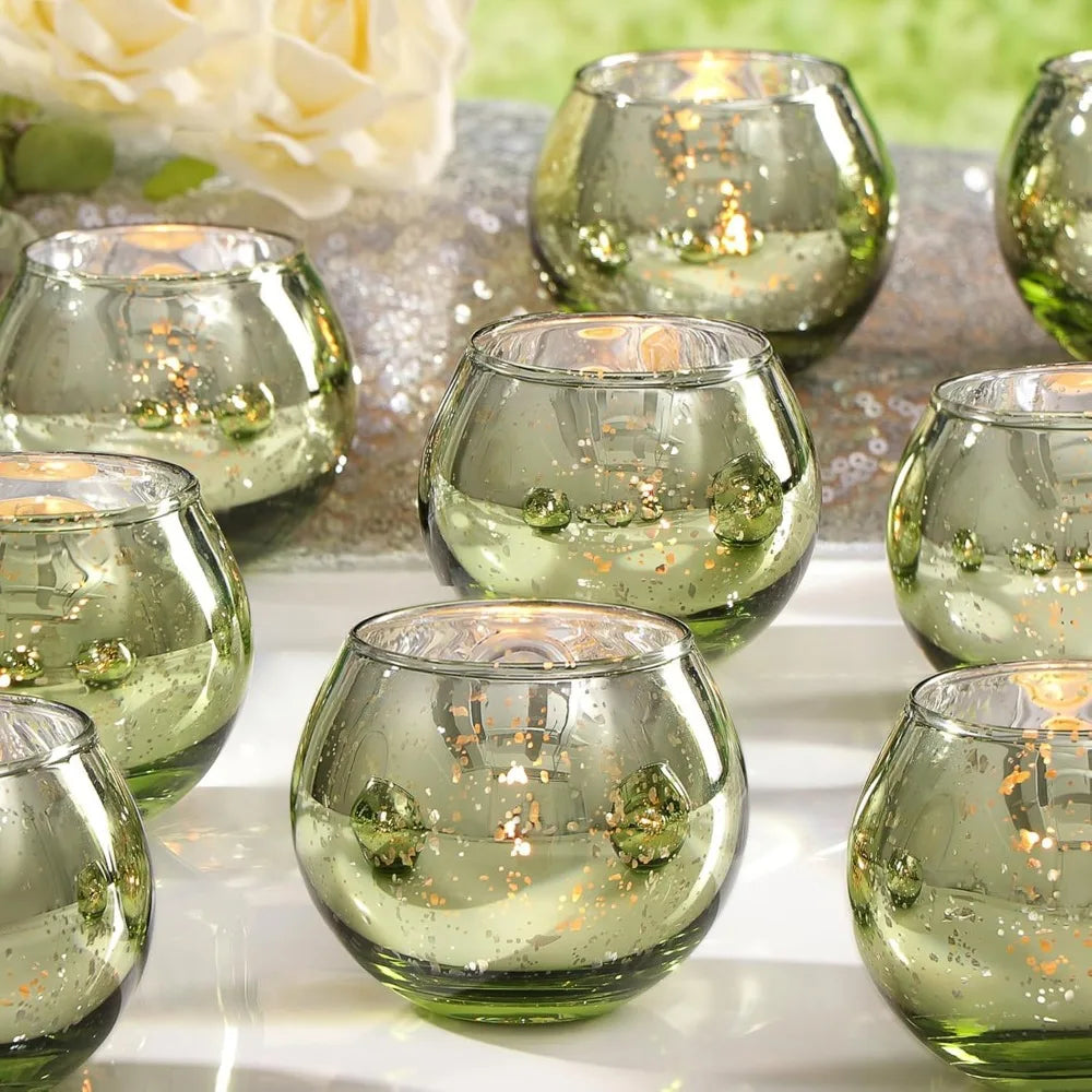 6 Photophores verre | Ambiance chaleureuse et intemporelle