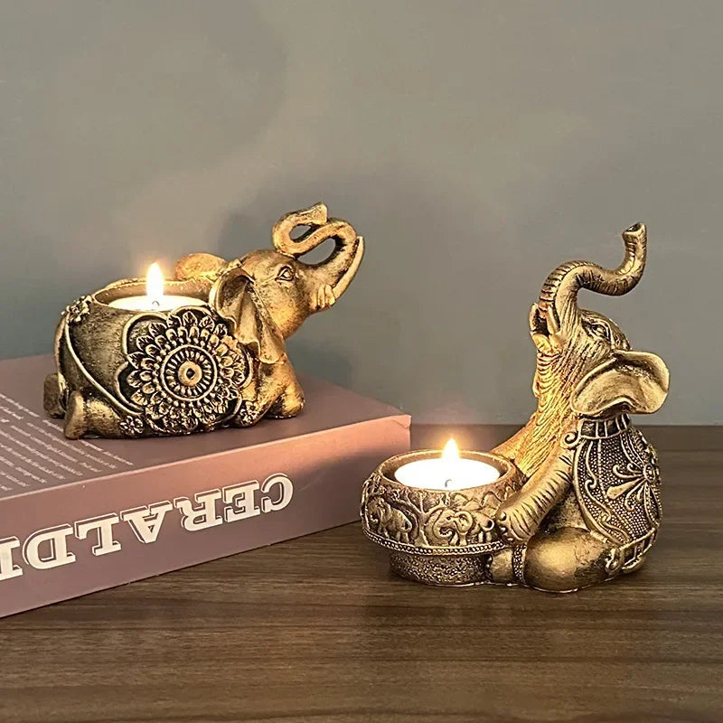 Photophore doré | Accessoire déco tendance et sophistiqué