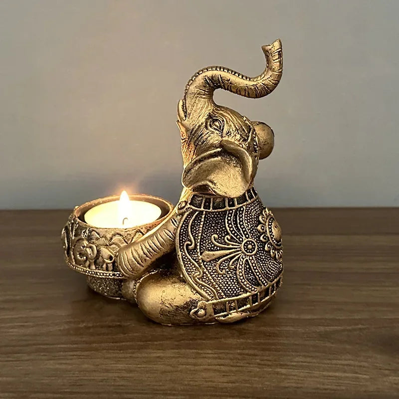 Photophore doré | Accessoire déco tendance et sophistiqué
