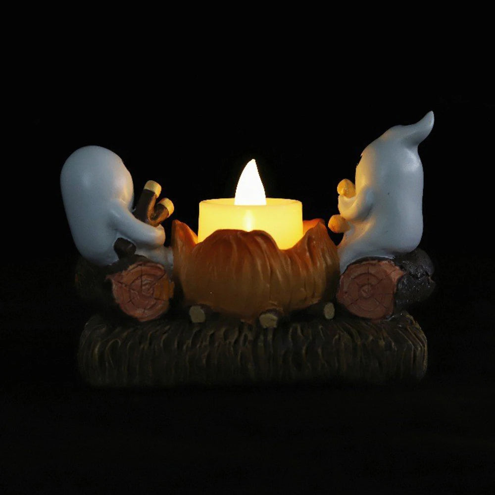Bougeoir Halloween fantôme | Ambiance mystérieuse pour vos soirées