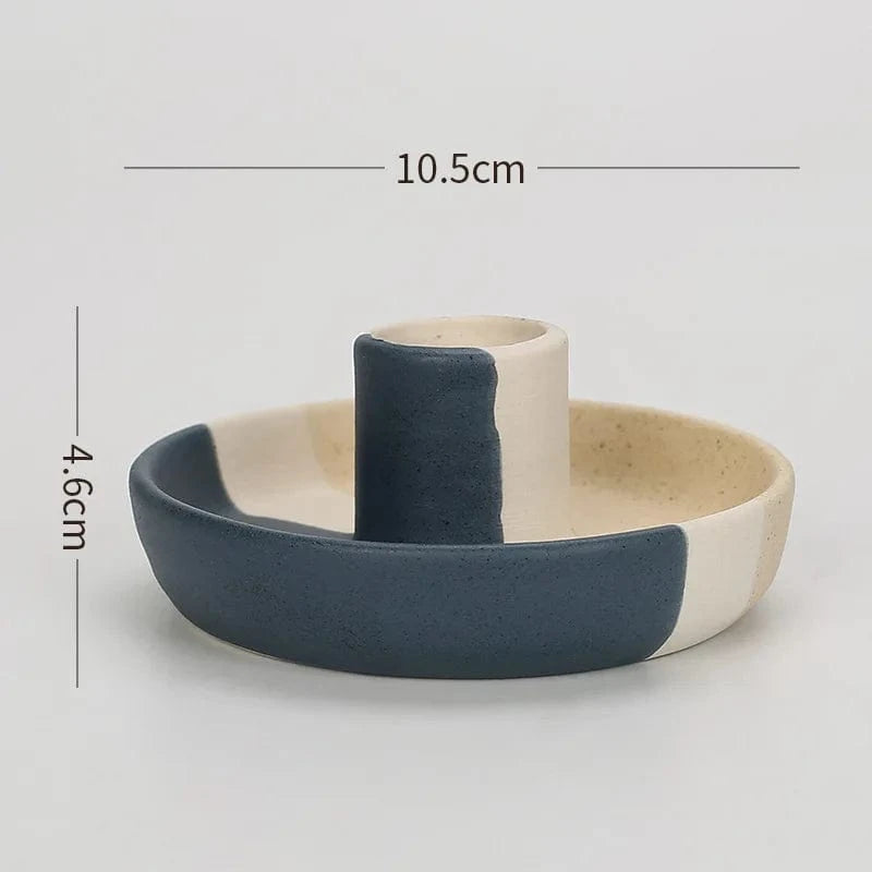 Bougeoir en céramique | Élégance sobre pour sublimer votre intérieur E1 / 10.5cm 1pc / CHINA