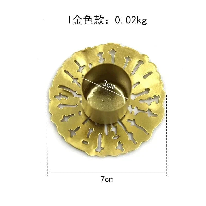 Bougeoir en fer forgé | Accessoire déco au charme authentique I-GOLD