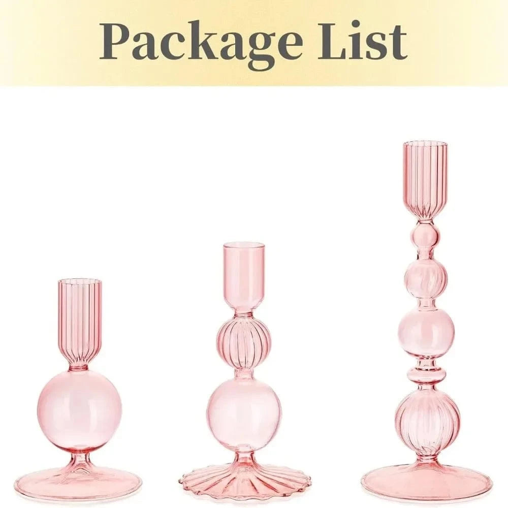 Bougeoir moderne | Accessoire chic pour un intérieur tendance Rose
