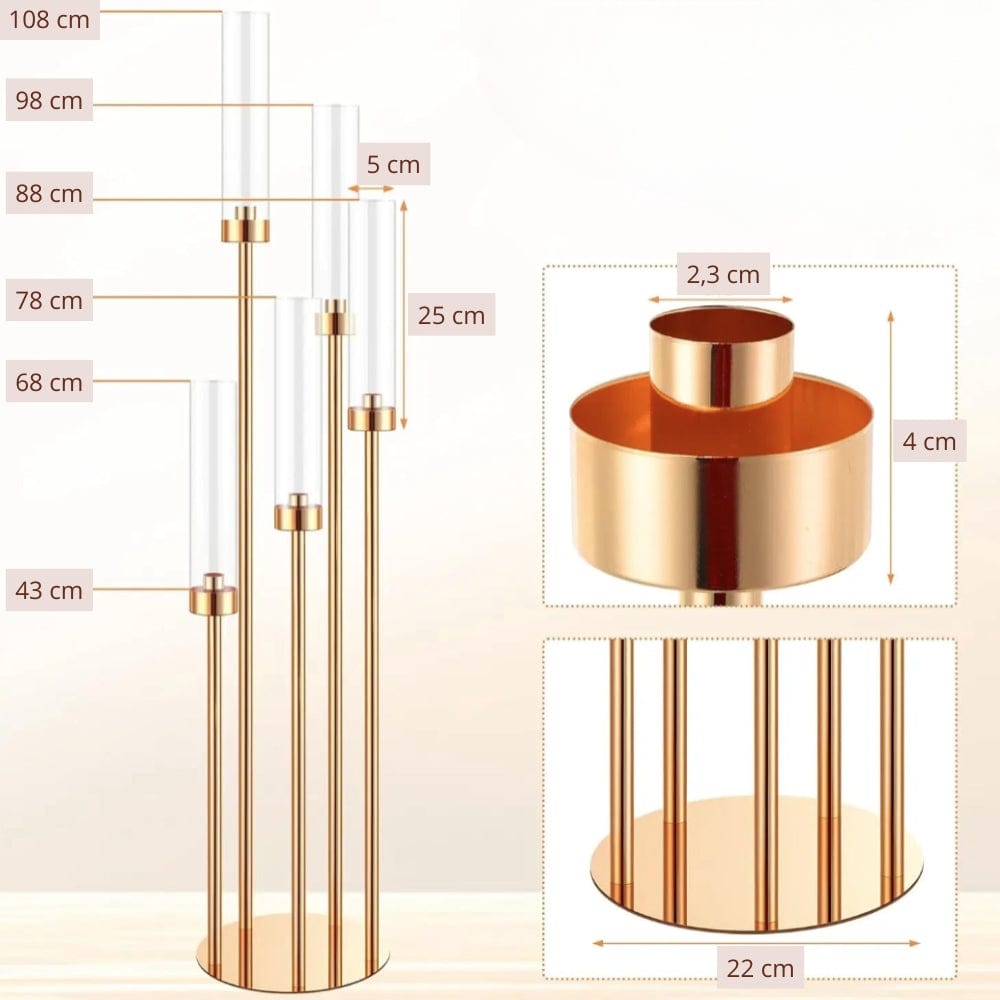 Chandelier | Élégance classique pour une décoration raffinée Doré / 1 pièce
