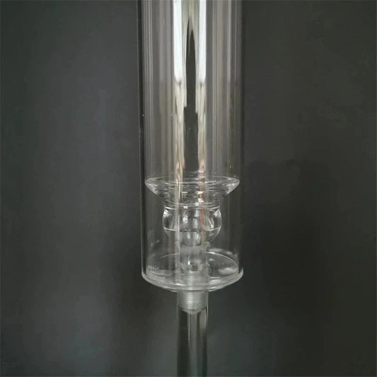 3 Bougeoirs cristal | Accessoire décoratif luxueux et raffiné Transparent / 3 pièces