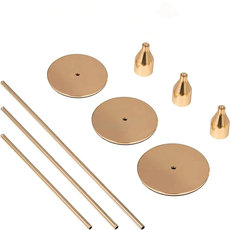 3 bougeoirs métal | Style intemporel pour votre intérieur