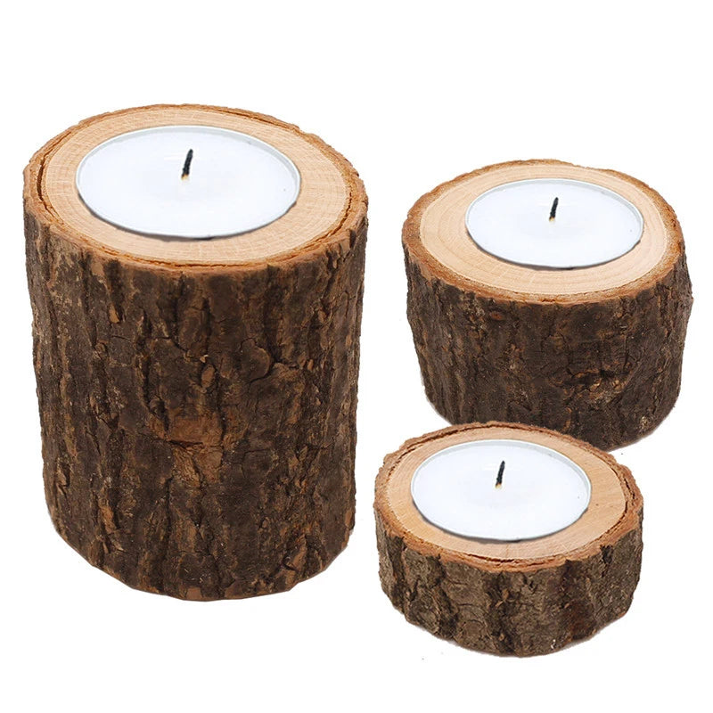 Bougeoir en bois | Élégance rustique pour décorer votre intérieur
