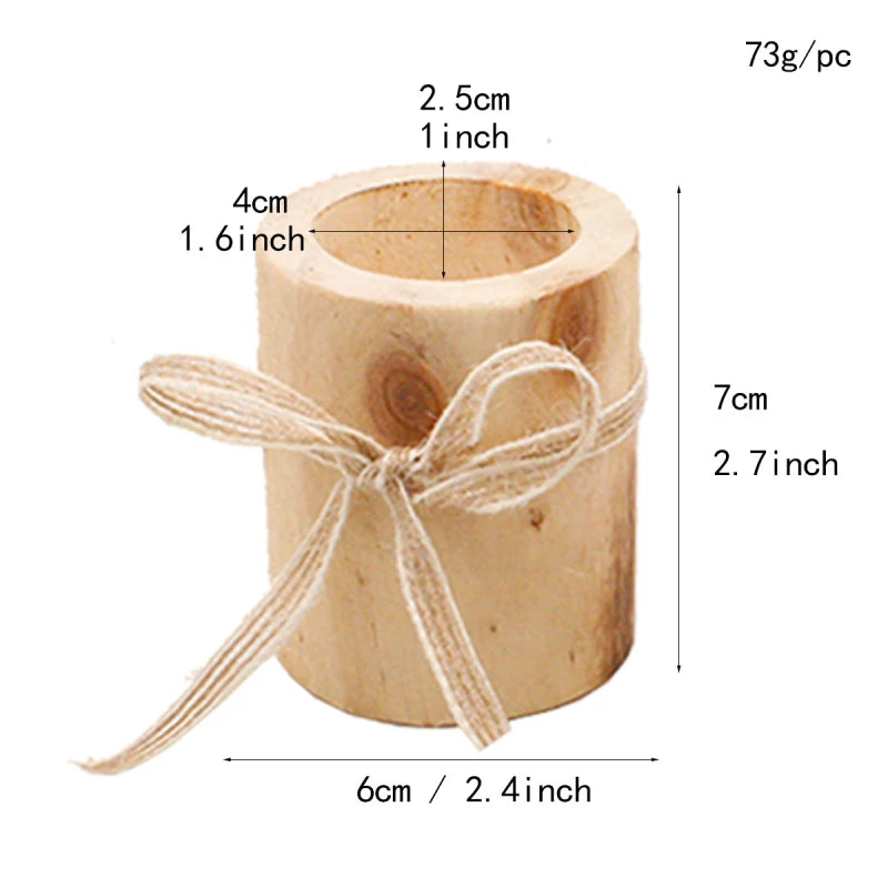 Bougeoir en bois | Élégance rustique pour décorer votre intérieur