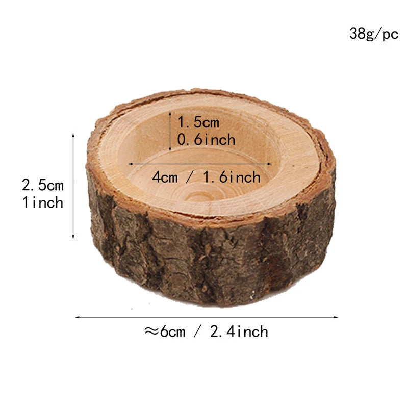 Bougeoir en bois | Élégance rustique pour décorer votre intérieur