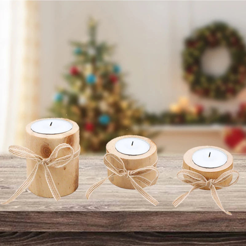 Bougeoir en bois | Élégance rustique pour décorer votre intérieur