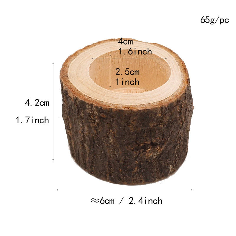 Bougeoir en bois | Élégance rustique pour décorer votre intérieur