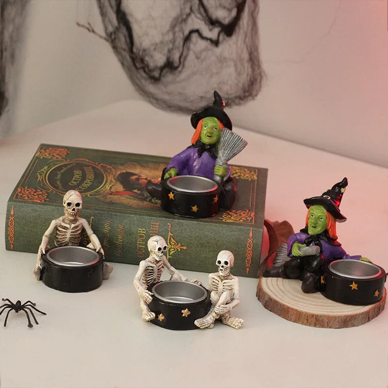 Photophore Halloween squelette | Créez une atmosphère terrifiante pour vos soirées