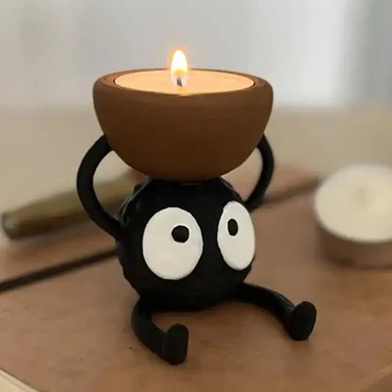 Bougeoir noir | Décoration mignonne
