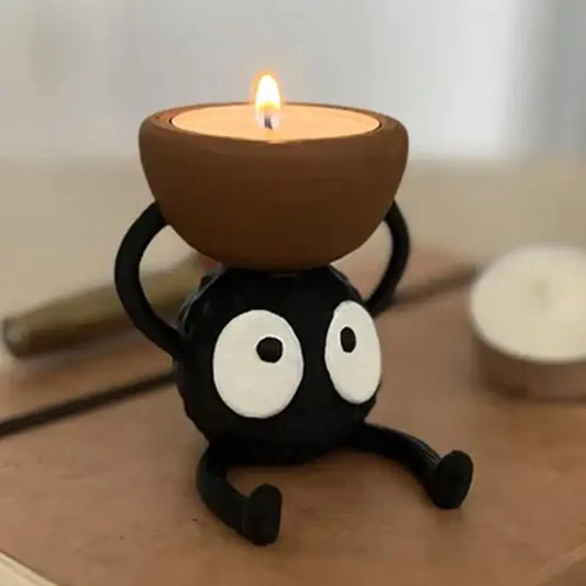 Bougeoir noir | Décoration mignonne