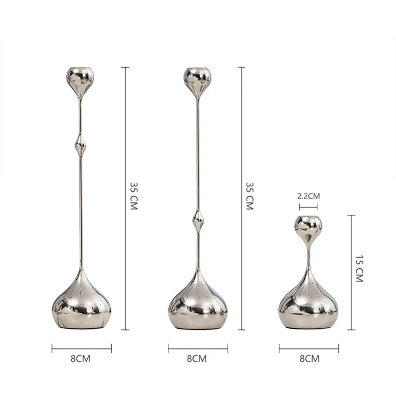 Bougeoir argent | Touche lumineuse pour sublimer votre intérieur