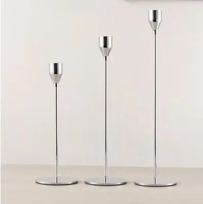 3 bougeoirs métal | Style intemporel pour votre intérieur