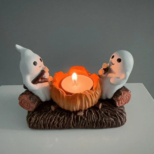 Bougeoir Halloween fantôme | Ambiance mystérieuse pour vos soirées
