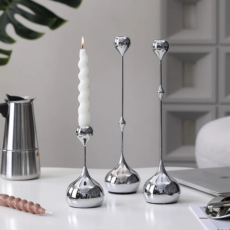 Bougeoir argent | Touche lumineuse pour sublimer votre intérieur