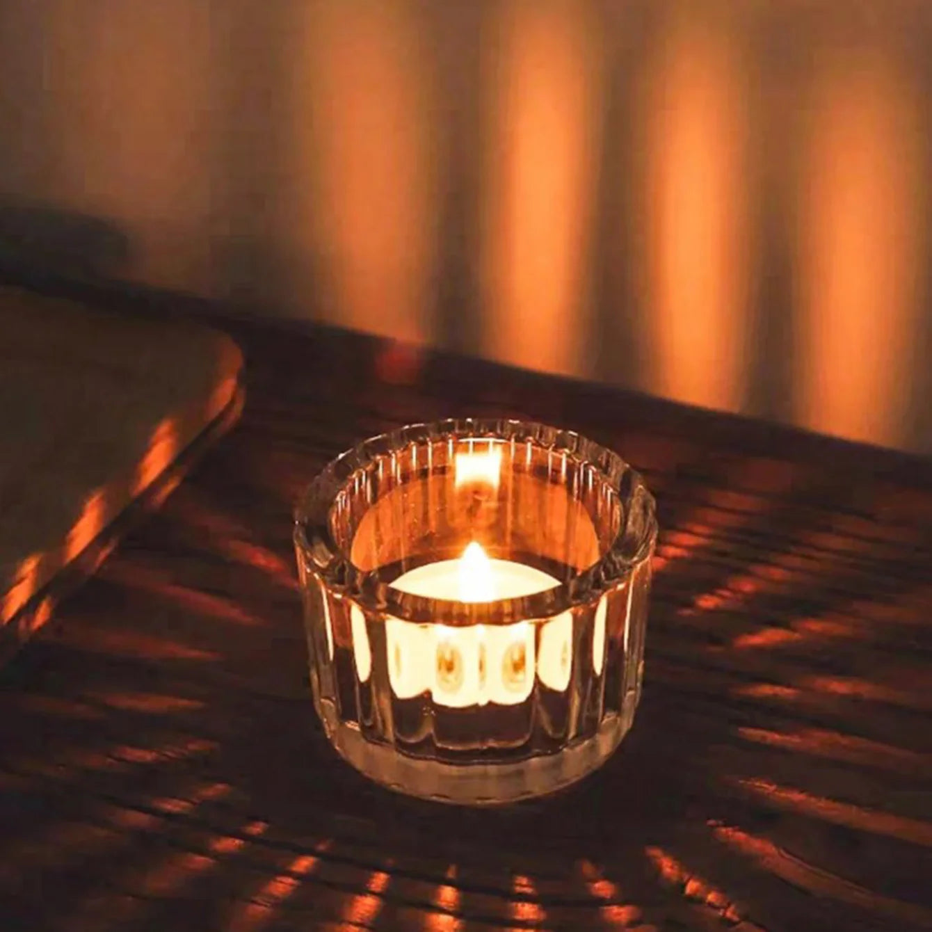 2 Bougeoirs en verre | Élégance et transparence lumineuse