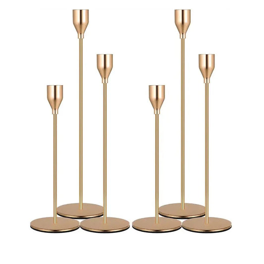 3 bougeoirs métal | Style intemporel pour votre intérieur