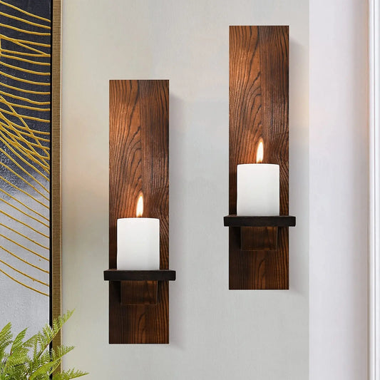 2 Bougeoirs muraux | Ambiance chaleureuse et design unique