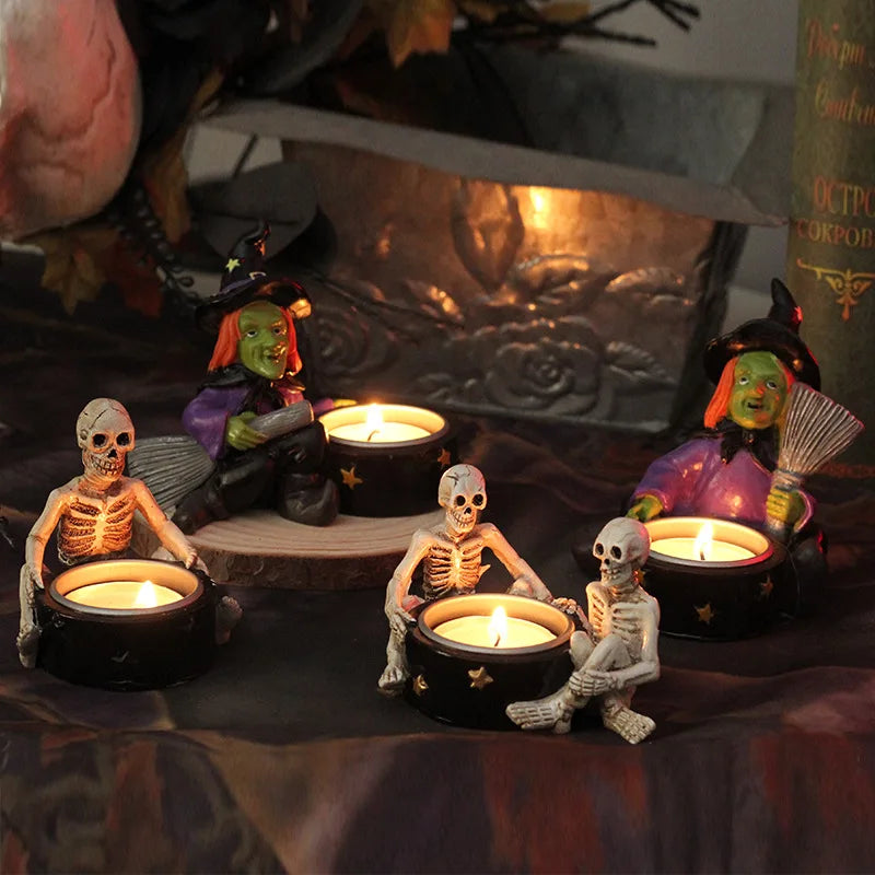 Photophore Halloween squelette | Créez une atmosphère terrifiante pour vos soirées