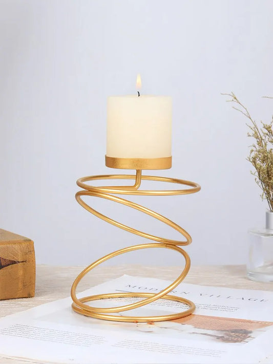 Bougeoir doré | Accessoire de décoration chic et tendance