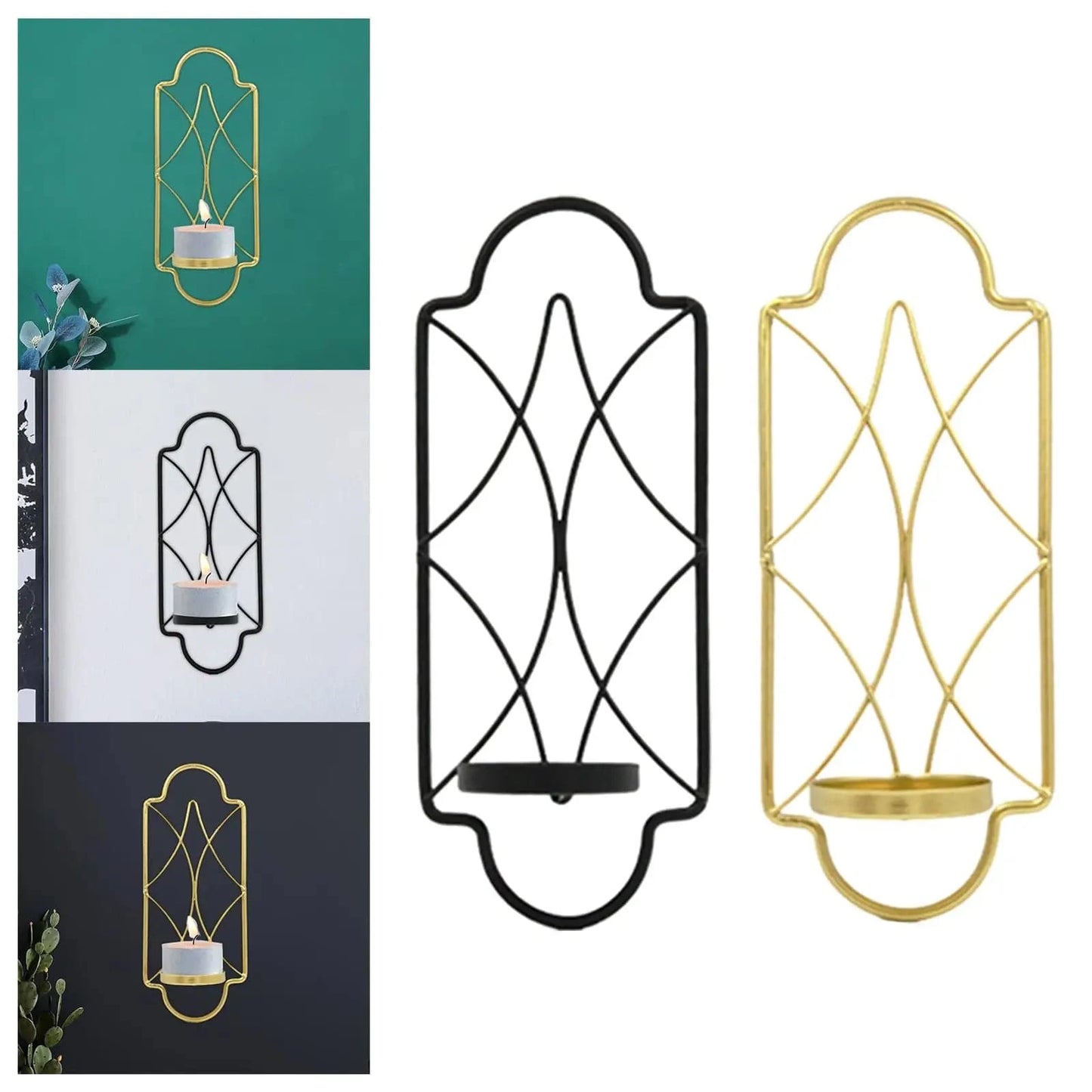 Bougeoir applique murale | Décoration élégante pour illuminer vos murs