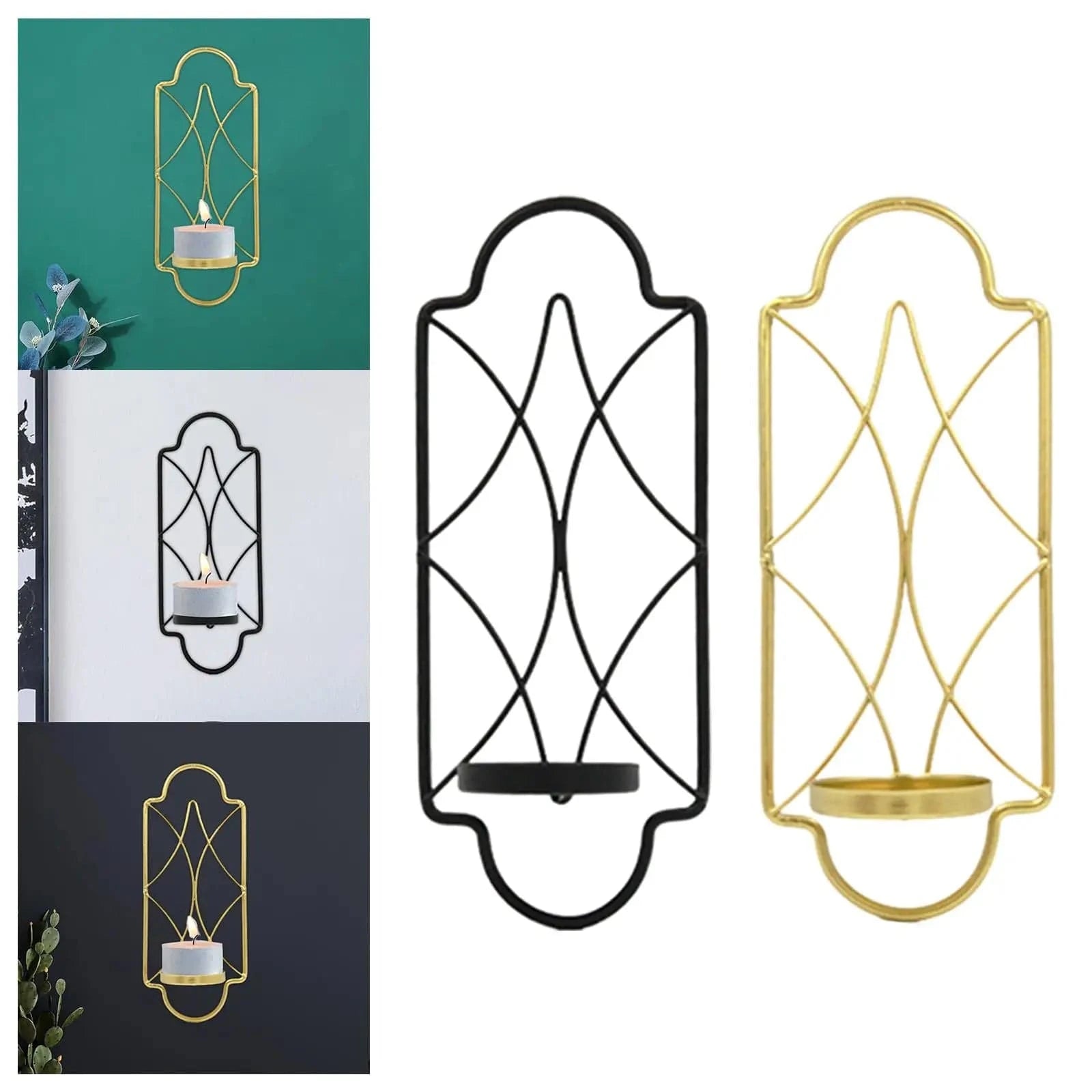 Bougeoir applique murale | Décoration élégante pour illuminer vos murs