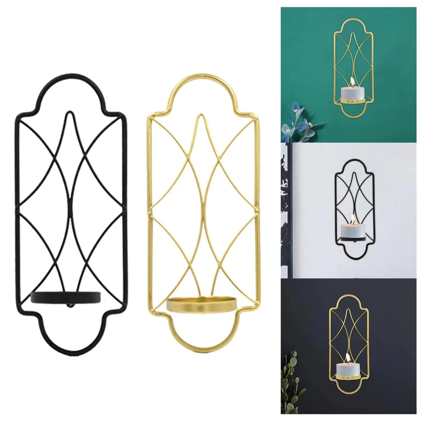 Bougeoir applique murale | Décoration élégante pour illuminer vos murs