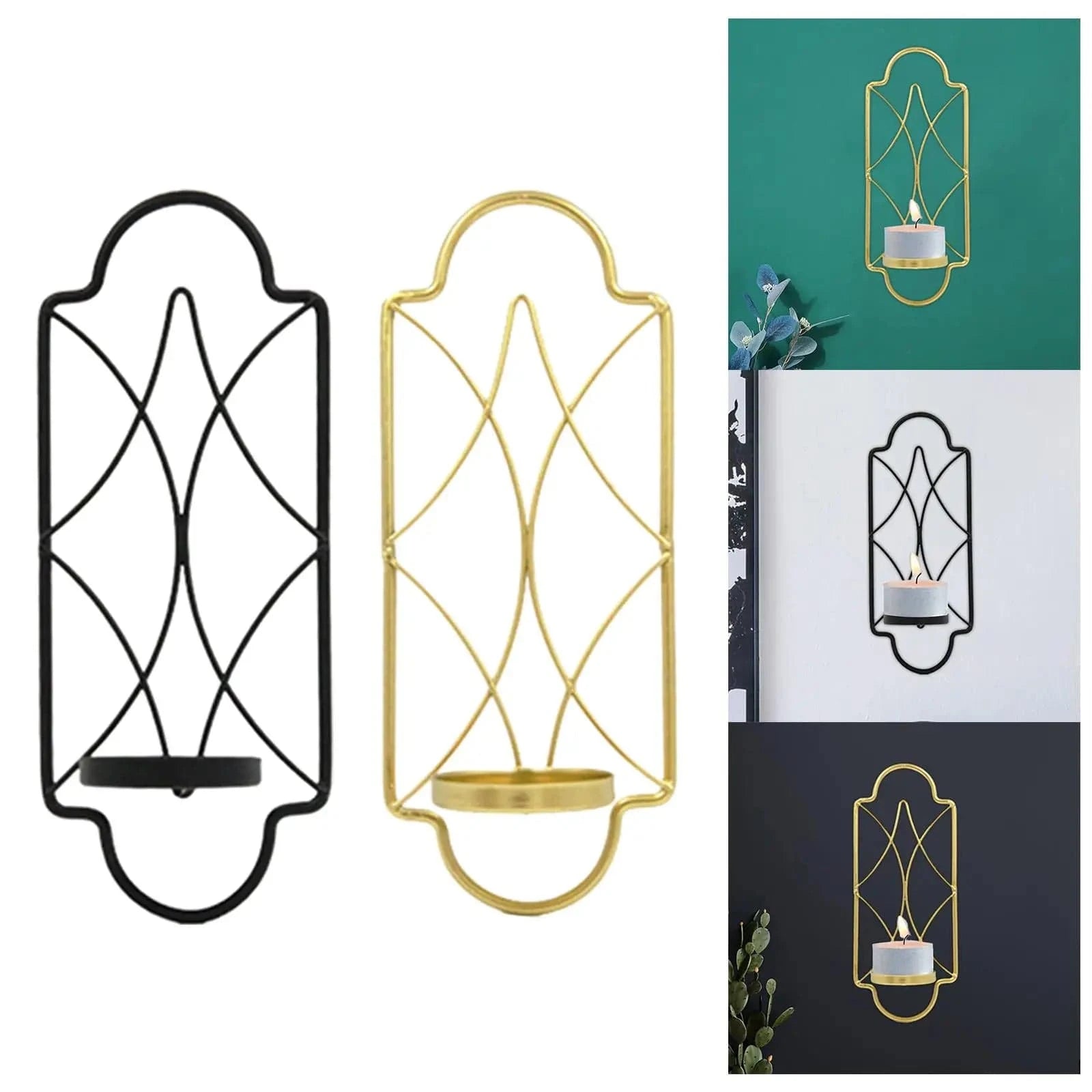 Bougeoir applique murale | Décoration élégante pour illuminer vos murs