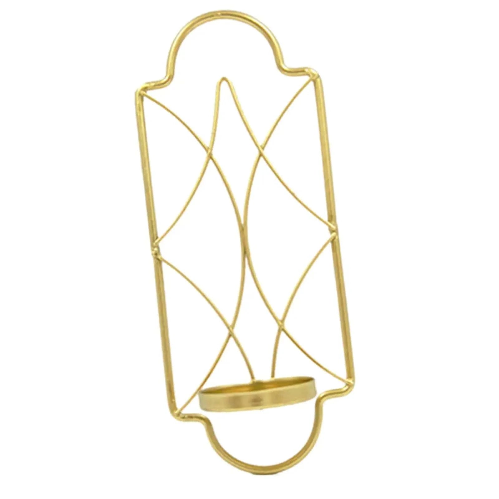 Bougeoir applique murale | Décoration élégante pour illuminer vos murs Doré