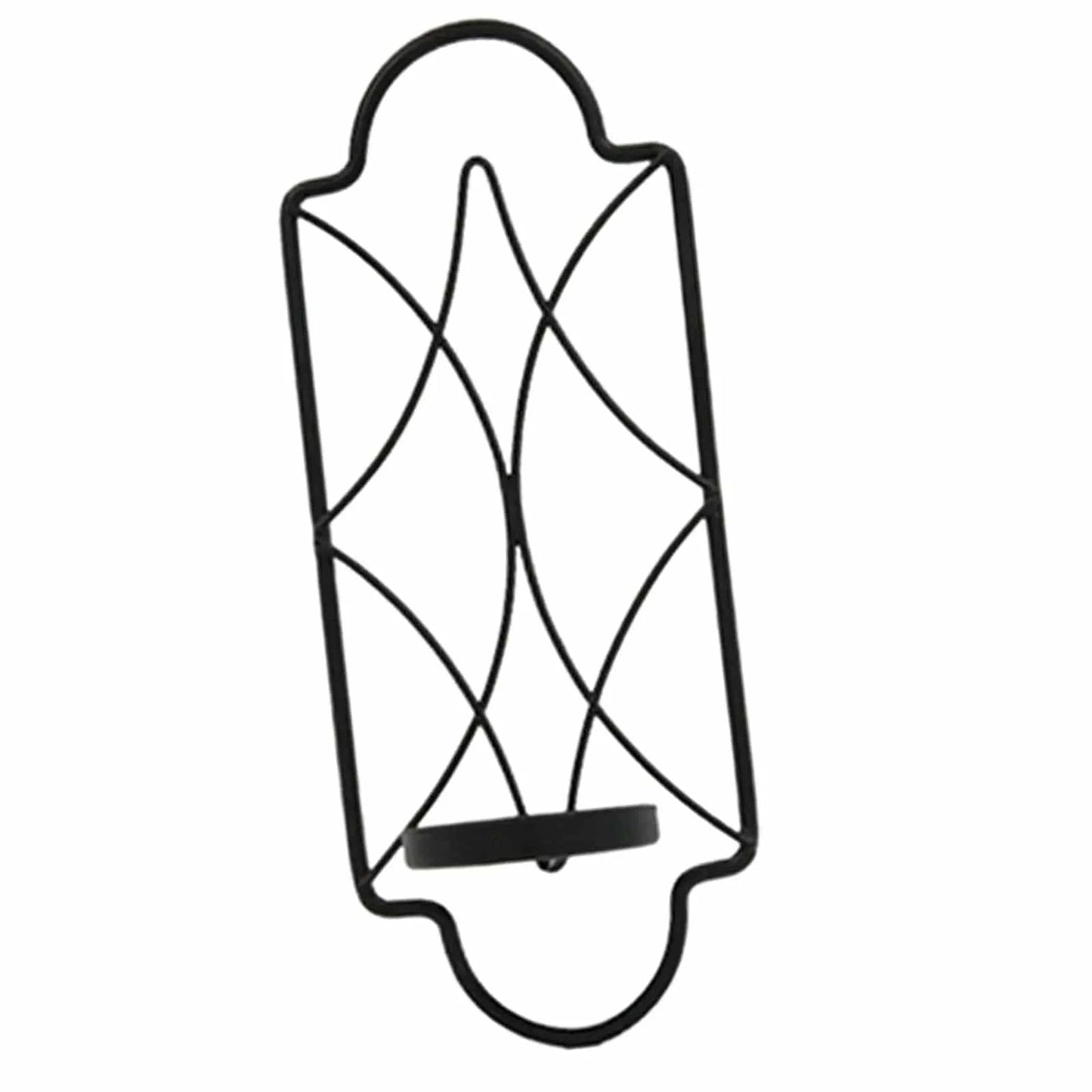 Bougeoir applique murale | Décoration élégante pour illuminer vos murs Noir