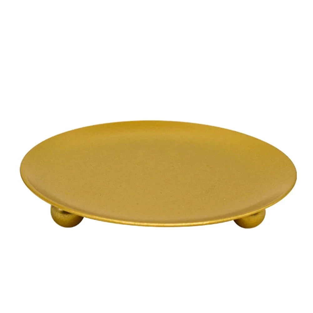 Bougeoir chauffe-plat | Accessoire décoratif pratique et élégant Or 11CM