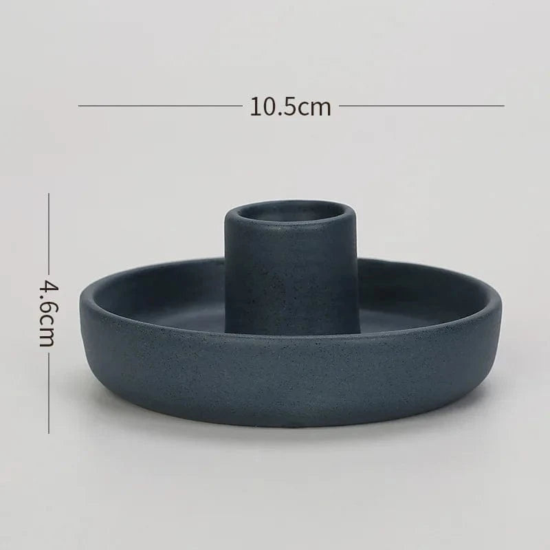 Bougeoir en céramique | Élégance sobre pour sublimer votre intérieur D1 / 10.5cm 1pc / CHINA