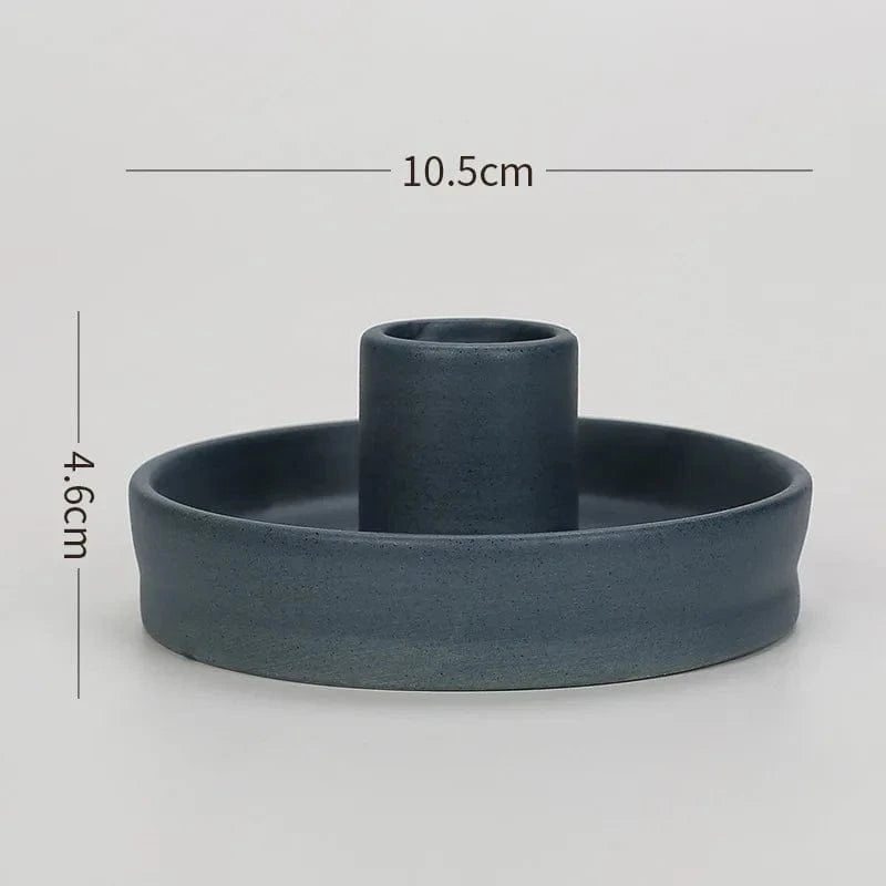 Bougeoir en céramique | Élégance sobre pour sublimer votre intérieur D2 / 10.5cm 1pc / CHINA