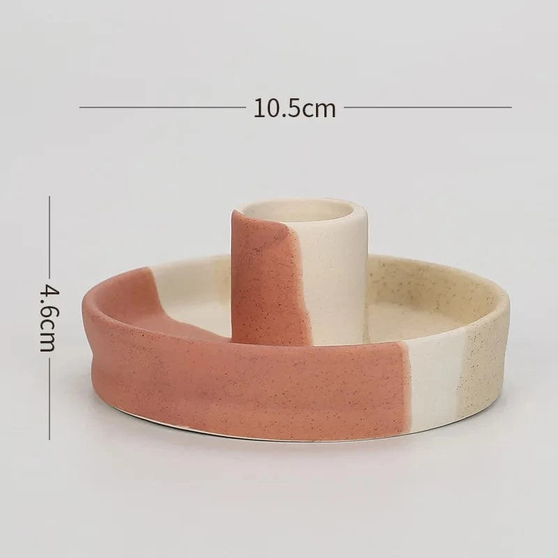 Bougeoir en céramique | Élégance sobre pour sublimer votre intérieur G2 / 10.5cm 1pc / CHINA