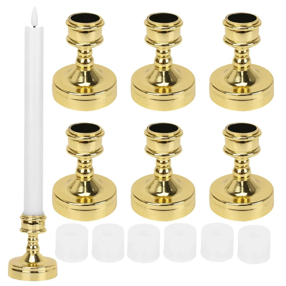 Bougeoir en étain | Accessoire raffiné au style vintage