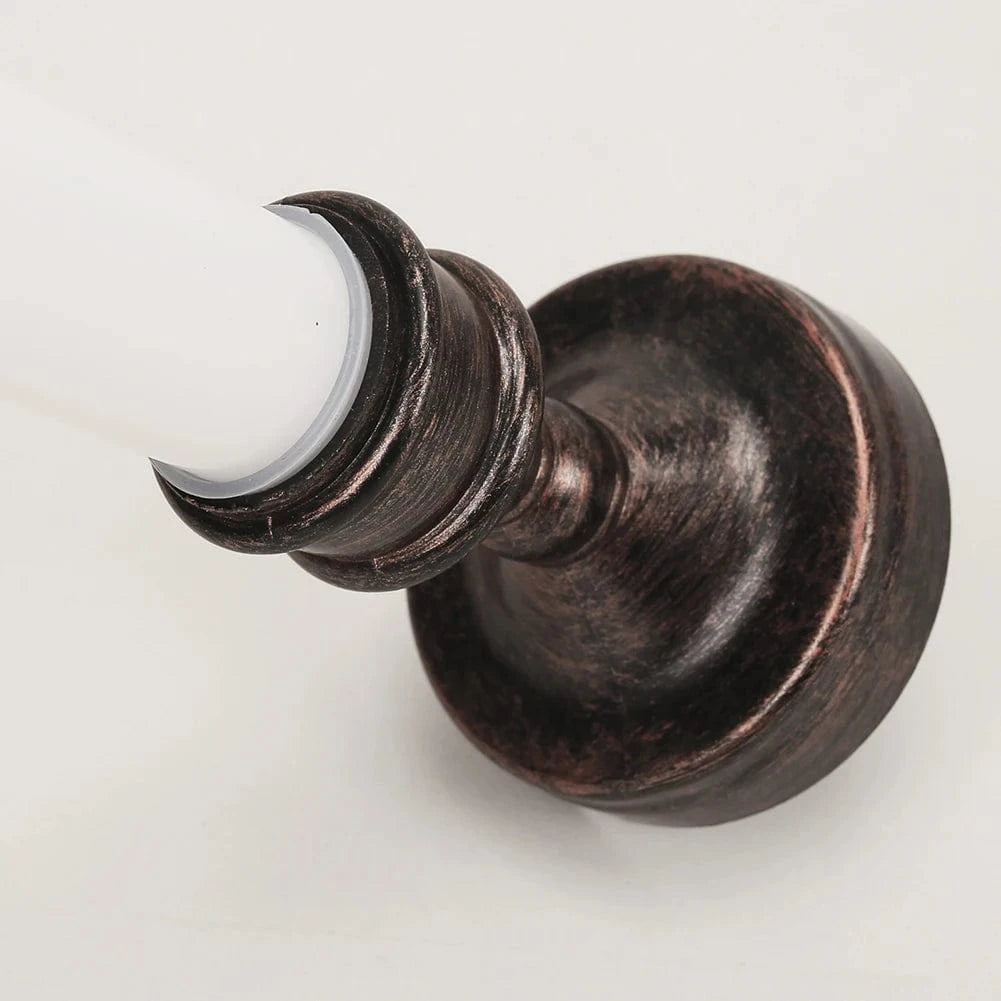 Bougeoir en étain | Accessoire raffiné au style vintage