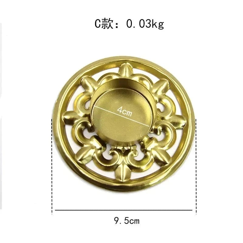 Bougeoir en fer forgé | Accessoire déco au charme authentique