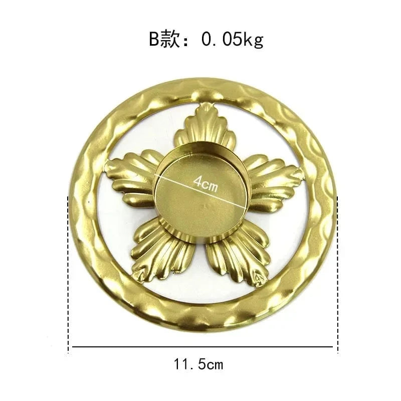 Bougeoir en fer forgé | Accessoire déco au charme authentique