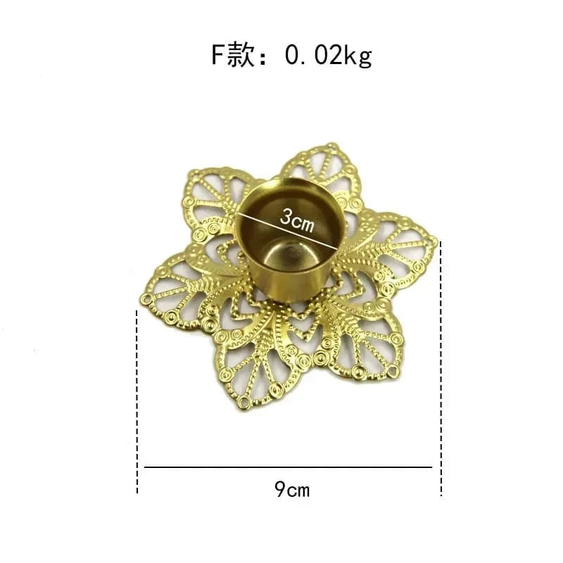 Bougeoir en fer forgé | Accessoire déco au charme authentique F