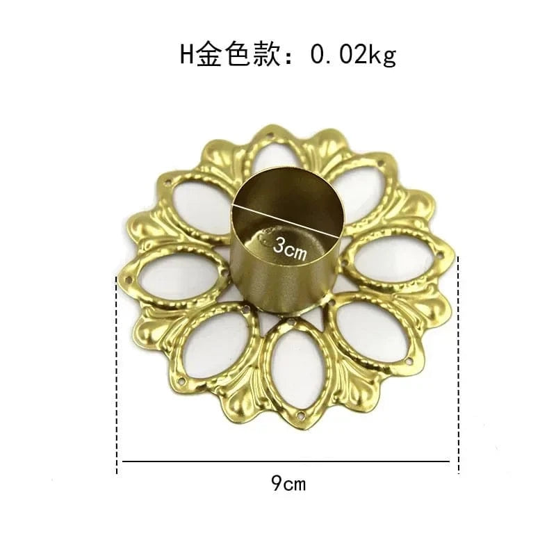 Bougeoir en fer forgé | Accessoire déco au charme authentique H-GOLD