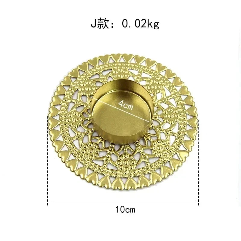 Bougeoir en fer forgé | Accessoire déco au charme authentique J